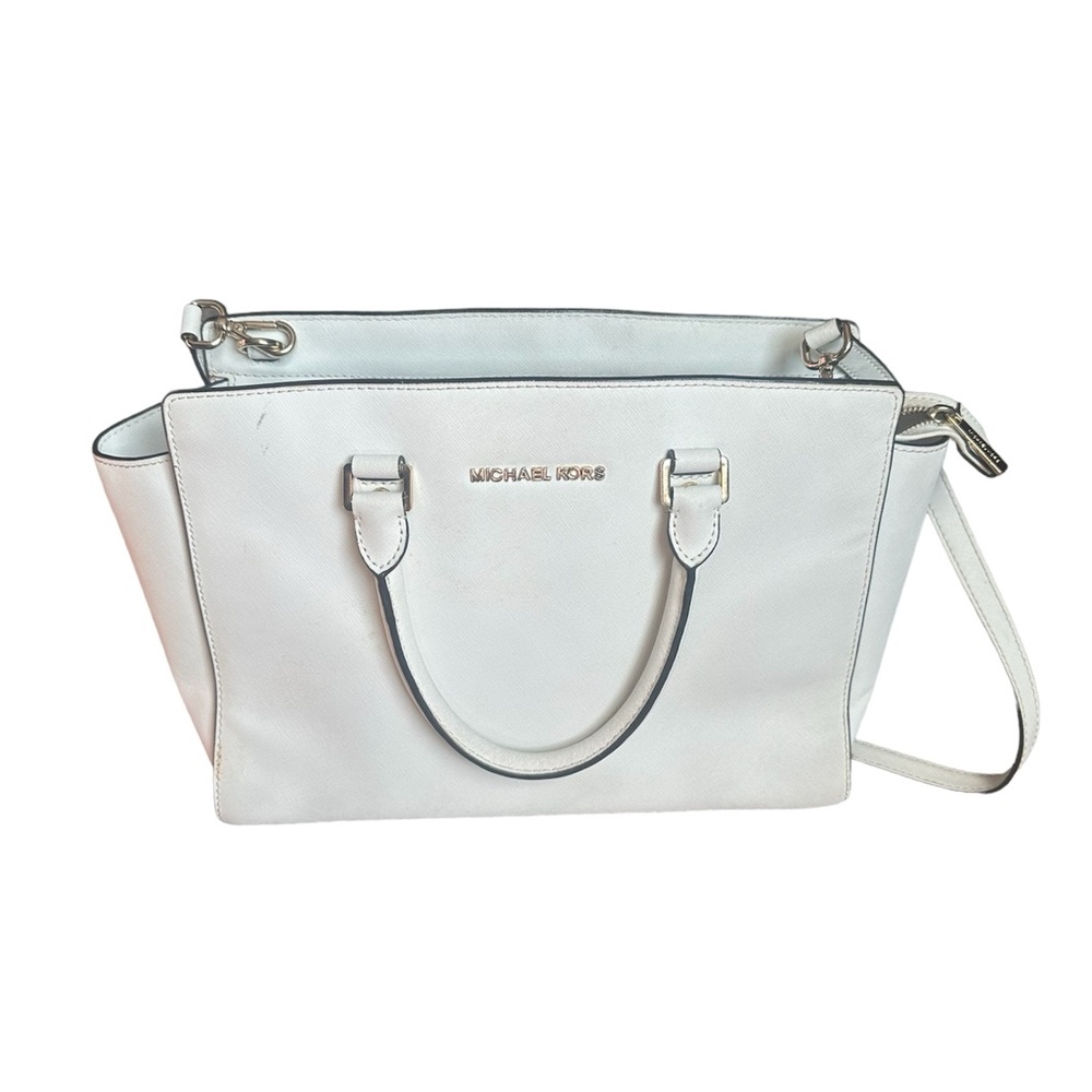 Michael Kors Large White Selma Bag